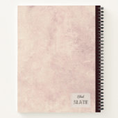 Vintage Erdbeeren Personalisiert Comp-Notebook Notizblock (Rückseite)