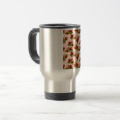 Vintage Erdbeeren Reisebecher (Vorderseite Links)