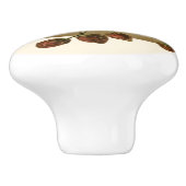 Vintage Erdbeeren Retro Frucht Alte Schule Keramikknauf (Seitenansicht)