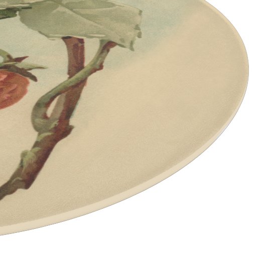 Vintage Erdbeeren Schneidebrett (Ecke)