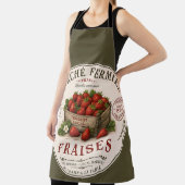 Vintage Erdbeeren vom französischen Bauernmarkt Schürze (InSitu)
