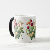 Vintage Erdbeerkaffee-Tasse Verwandlungstasse (Vorderseite Links)