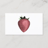 Vintage Erdbeerkarte Visitenkarte (Vorderseite)
