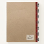 Vintage Erdbeerkomposition Personalisiert Notizblock (Rückseite)