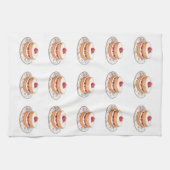 Vintage Erdbeerkuchen Geschirrtuch (Horizontal)