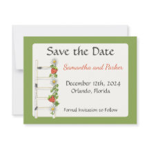 Vintage Erdbeerleiter Save the Date