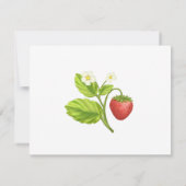 Vintage Erdbeerleiter Save the Date (Rückseite)