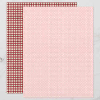 Vintage-Erdbeerpunkte Scrapbook-Papier