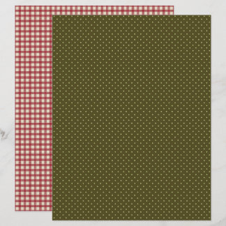 Vintage-Erdbeerpunkte Scrapbook-Papier