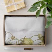 Vintage Erdbeerzweigung Seidenpapier (Geschenk)