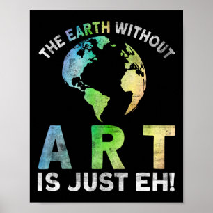 Vintage Erde ohne Kunst ist nur jeder Planet Art E Poster