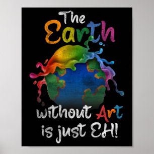 Vintage Erde ohne Kunst ist nur jeder Planet Art E Poster