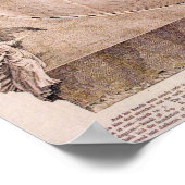 Vintage Erdkarte Poster (Ecke)