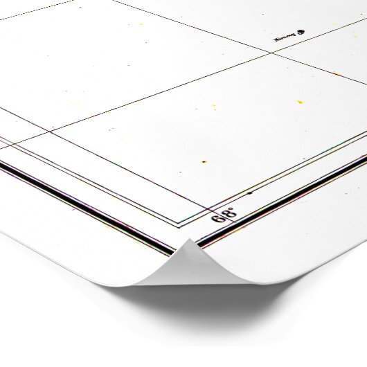 Vintage Erhebung der indischen Kartenstatistik Poster (Ecke)