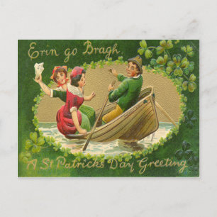 Vintage Erin Go Bragh St. Patrick's Day Karte