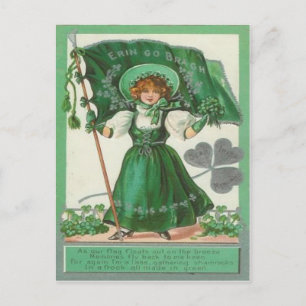 Vintage Erin Go Bragh St. Patrick's Day Karte