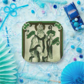 Vintage - Erin Go Bragh - St. Patricks Gruß Pappteller (Party)