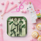 Vintage - Erin Go Bragh - St. Patricks Gruß Pappteller (Party)