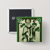 Vintage - Erin Go Bragh - St. Patrick's Grüße Button (Vorne & Hinten)