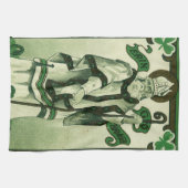 Vintage - Erin Go Bragh - St. Patrick's Grüße Geschirrtuch (Horizontal)