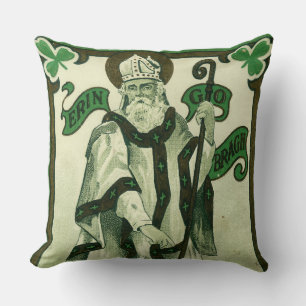 Vintage - Erin Go Bragh - St. Patricks Grüße Kissen