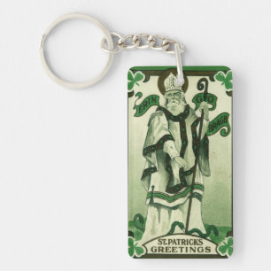 Vintage - Erin Go Bragh - St. Patricks-Grüße Schlüsselanhänger