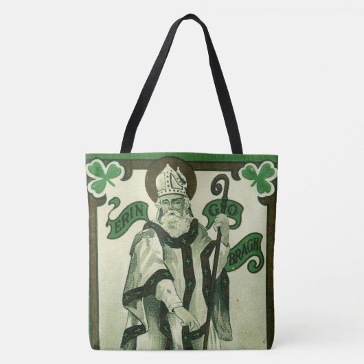 Vintage - Erin Go Bragh - St. Patrick's Grüße Tasche (Vorderseite)