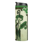 Vintage - Erin Go Bragh - St. Patricks-Grüße Thermosbecher (Nach rechts gedreht)