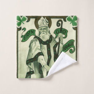 Vintage - Erin Go Bragh - St. Patrick's Grüße Waschlappen