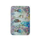 Vintage ErinnerungenWisterialavendel-Blauschlüssel Badematte (Vorderseite Vertikal)