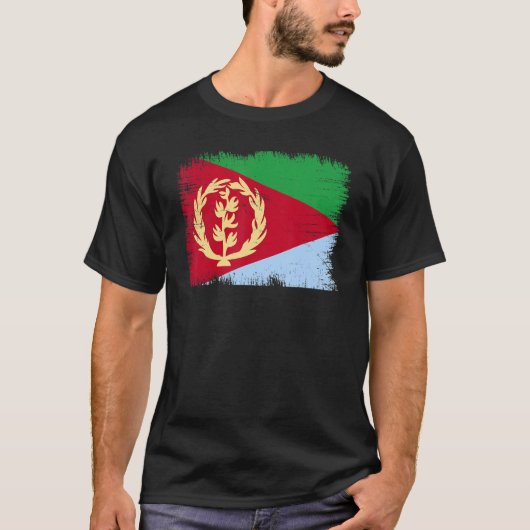 Vintage Eritrea Flag Eritrean Independence Day T-Shirt (Vorderseite)