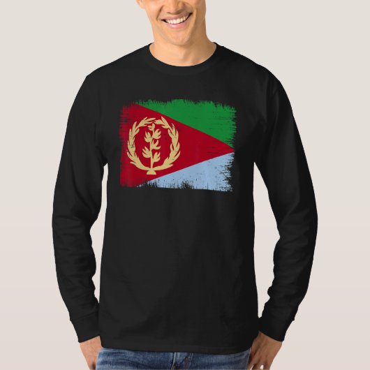 Vintage Eritrea Flag Eritrean Independence Day T-Shirt (Vorderseite)