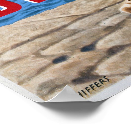 Vintage Erkrankung des Nervensystems Poster (Ecke)