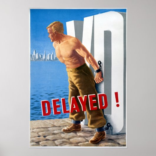 Vintage Erkrankung des Nervensystems Poster (Vorne)