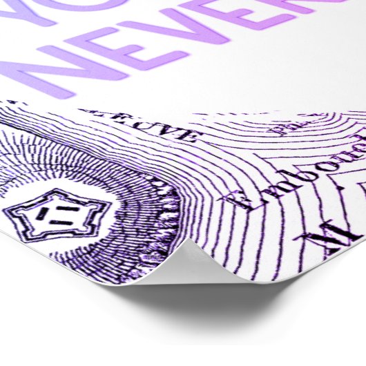 Vintage Erlebnisreise Poster (Ecke)