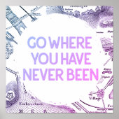 Vintage Erlebnisreise Poster (Vorne)