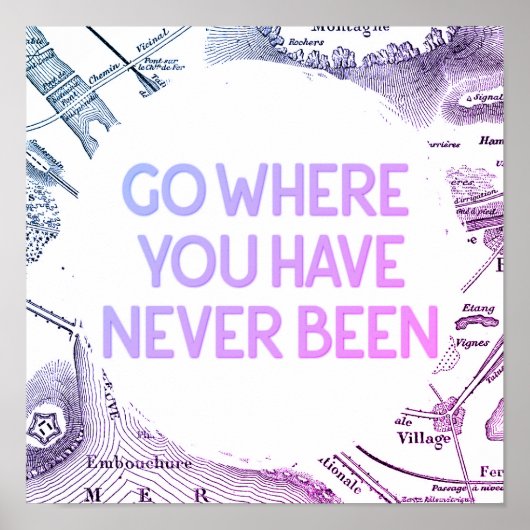 Vintage Erlebnisreise Poster (Vorne)