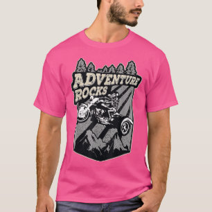 Vintage Erlebnisrocks Skelett Motorrad fahren T-Shirt