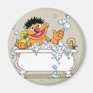 Vintage Ernie in der Badewanne Magnet