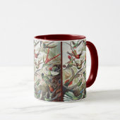 Vintage Ernst Haeckel Colorful Hummingbird Poster Tasse (VorderseiteRechts)