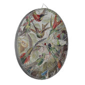 Vintage Ernst Haeckel Farbposter Kolibri Dartscheibe (Vorderseite Links)