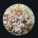 Vintage Ernst Haeckel Orchid Botanical Print Dartscheibe<br><div class="desc">Elevate your space with this Vintage Ernst Haeckel Orchid Botanical Print, a masterpiece of scientific elegance. Originally curated by Ernst Haeckel for his 1904 classic "Kunstformen der Natur", this intricate illustration showcases the breathtaking diversity of Orchideae in a vibrant, symmetrical garden layout. The lush white Cattleya and delicate colorful petals...</div>