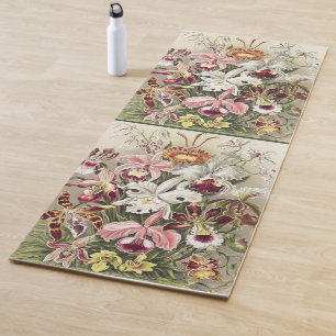 Vintage Ernst Haeckel Orchideen Botanischer Druck Yogamatte