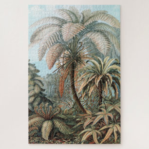 Vintage Ernst Haeckel Palmen Poster Puzzle