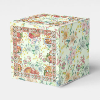 Vintage-Ernte-Blumen  Geschenkschachtel