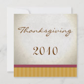 Vintage Ernte Erntedank Dinner Einladungen (Rückseite)