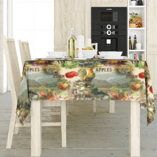 Vintage Ernte Tischdecke