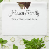 Vintage Erntedank Family Wiedersehen Geschirrtuch (Gefaltet)