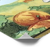 Vintage Erntedank-Poster Poster (Ecke)