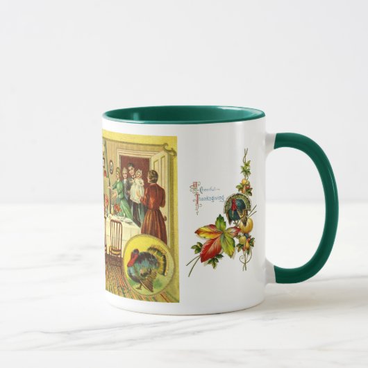 Vintage Erntedank-Tasse Tasse (Rechts)